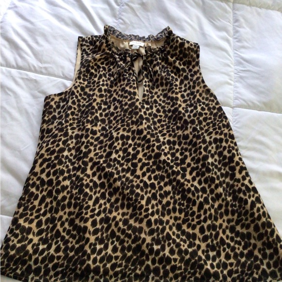 J.Crew leopard blouse size x small - Picture 3 of 8